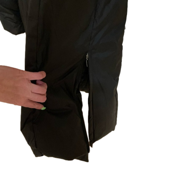 London Fog Down Waterfowl Feathers Faux Fur Knee length Side Zip Hood… - Picture 10 of 15